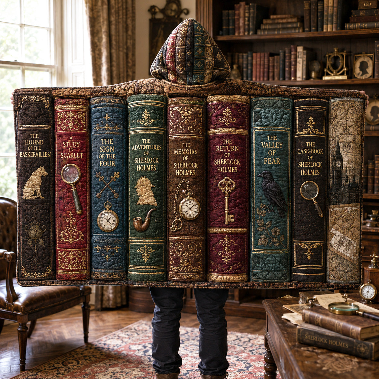 Mystery Archives Quilted Hooded Blanket SN0TV145