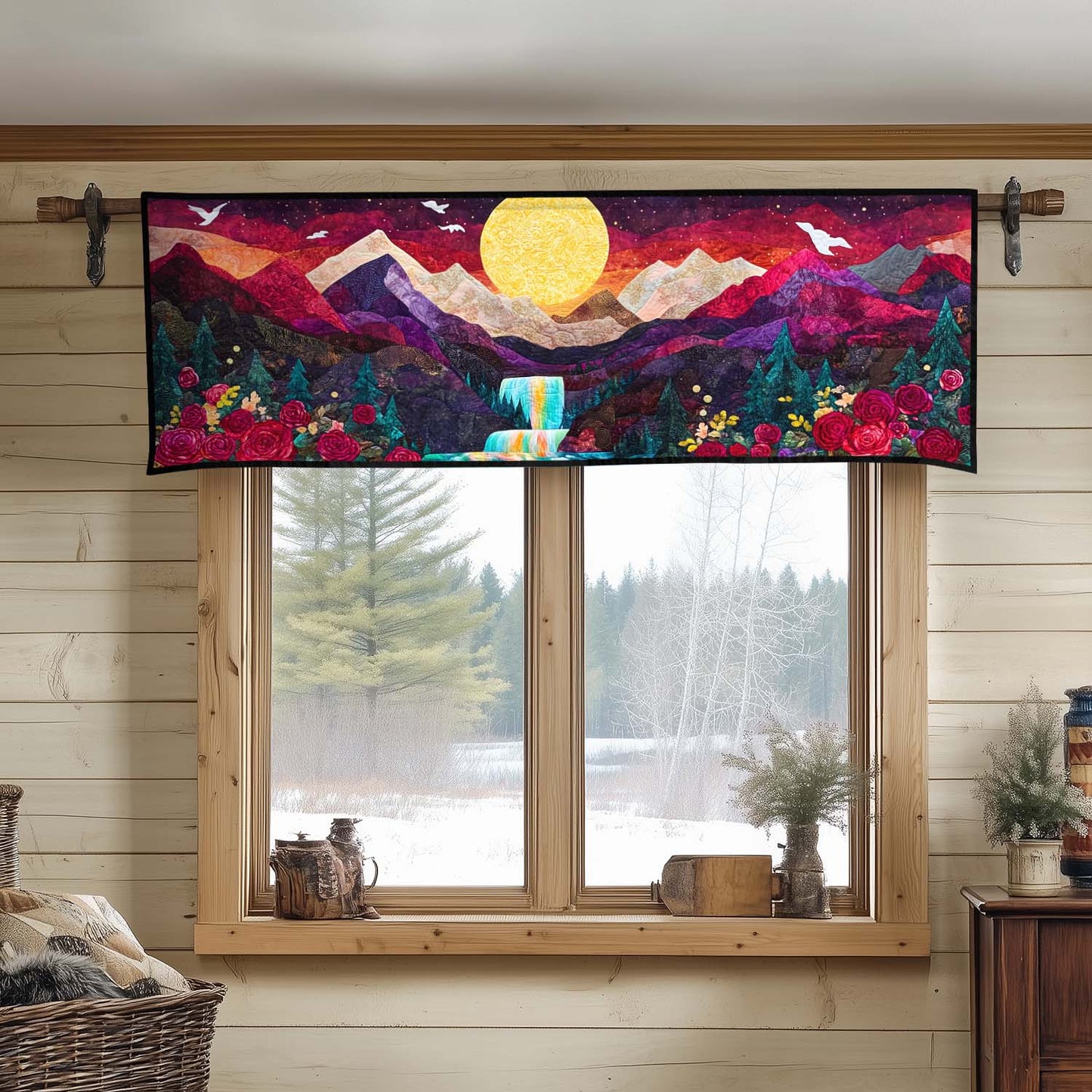Mystic Cascade Quilted Valance NCU0DK5407