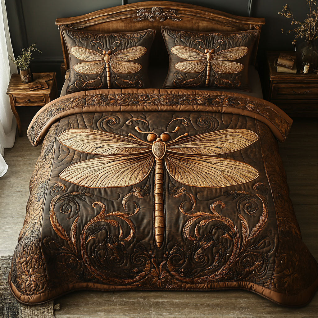 Mystic Glider 3-Piece Quilted Bedding Set NCU0DV2817
