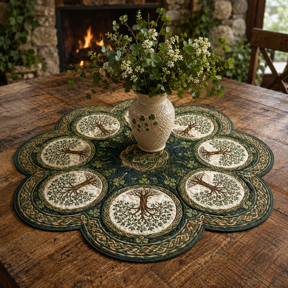 Mystic Grove Custom Shape Quilted Table Topper SN0TV183