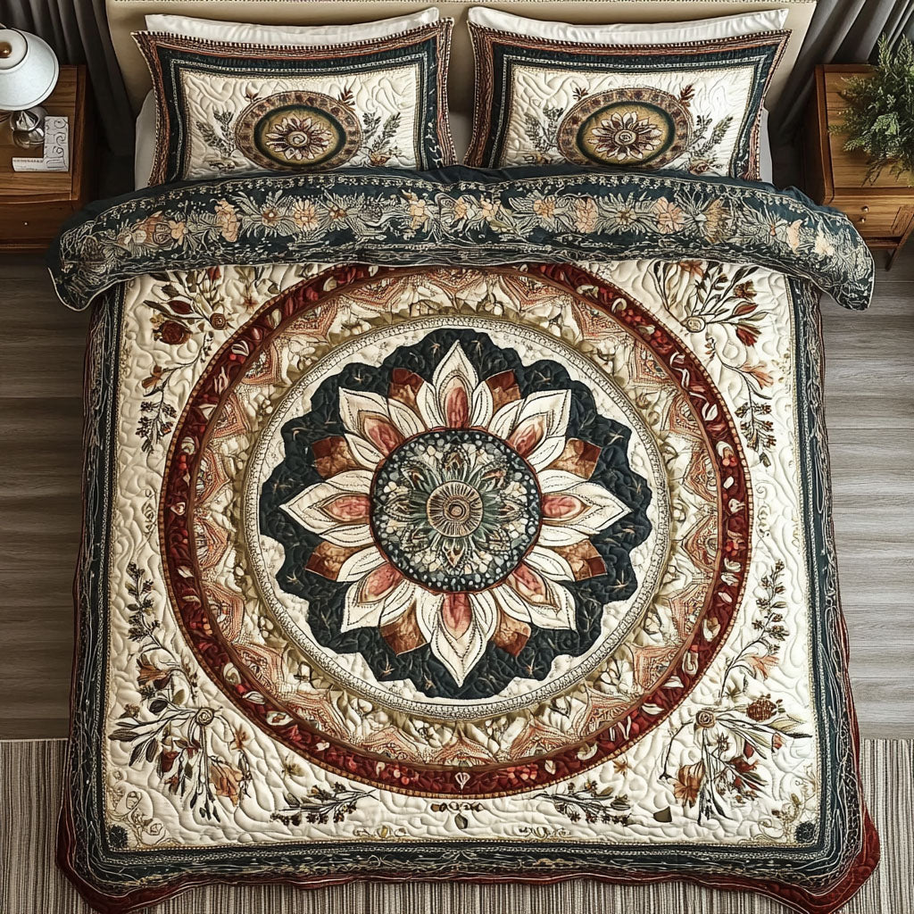 Mystic Radiance 3-Piece Quilted Bedding Set NCU0VL858