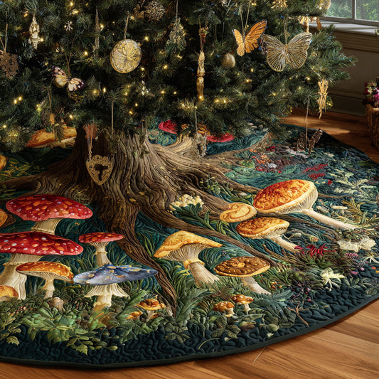 Mystic Tree Haven Christmas Quilted Tree Skirt NCU0PTT2253