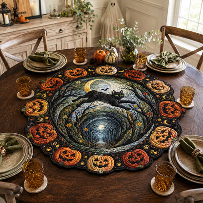 Mystic Vortex Custom Shape Quilted Table Topper SN0TD306