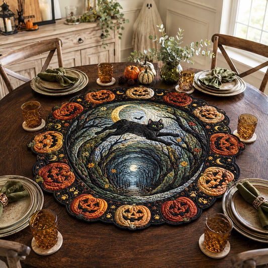 Mystic Vortex Custom Shape Quilted Table Topper SN0TD306