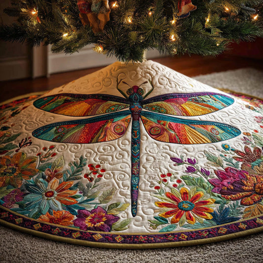 Mystic Wings Christmas Quilted Tree Skirt NCU0PVL753