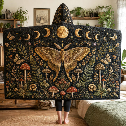 Mystic Wings Quilted Hooded Blanket SN0TV152
