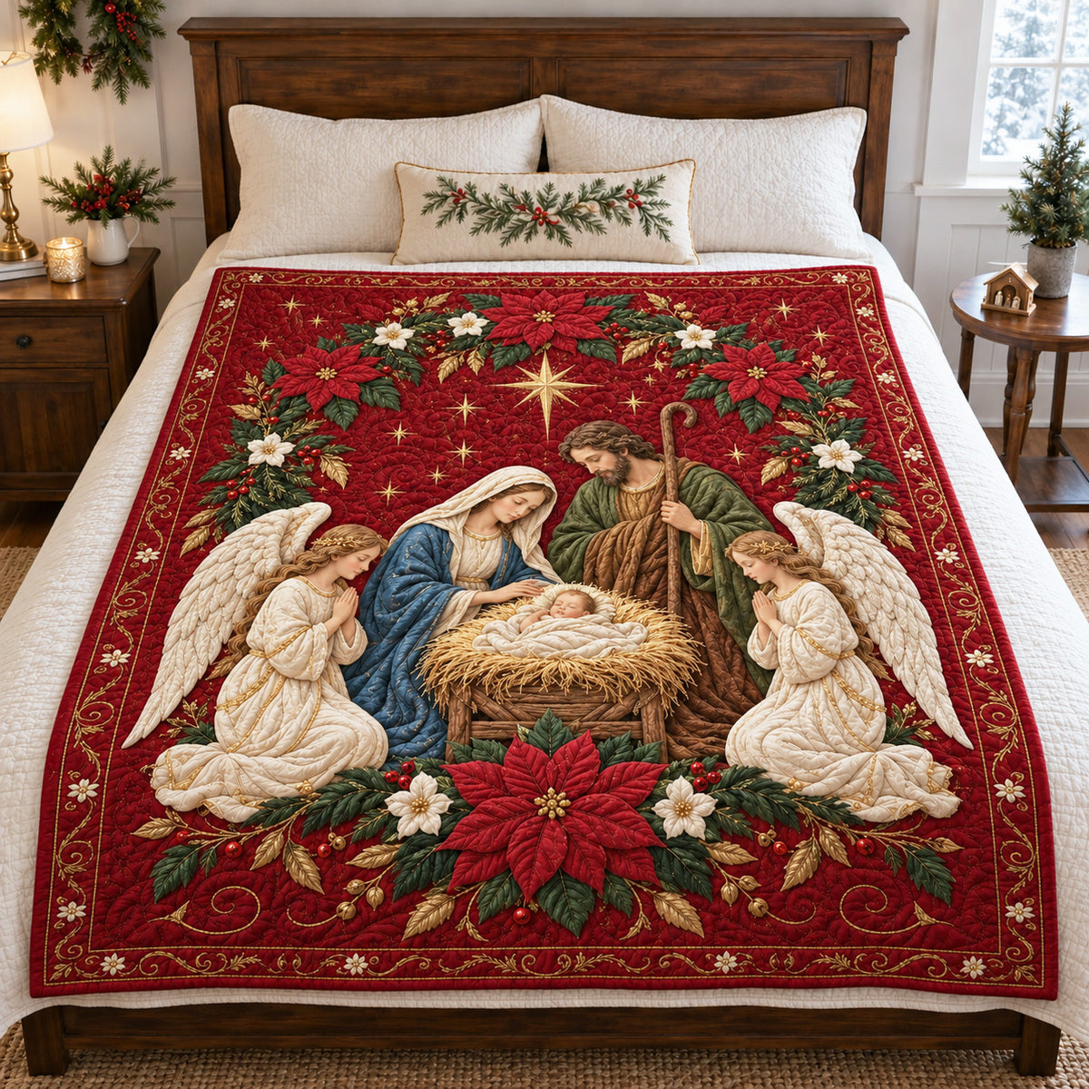 Nativity Glory Quilted Blanket SN0TV809
