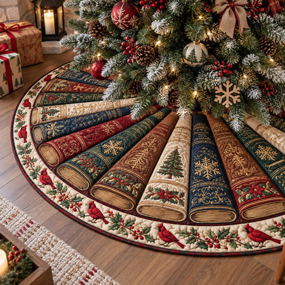 Nativity Radiance Christmas Quilted Tree Skirt SN0TV590
