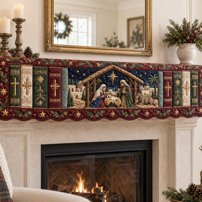 Nativity Story Quilted Mantel Scarf SN0TV565