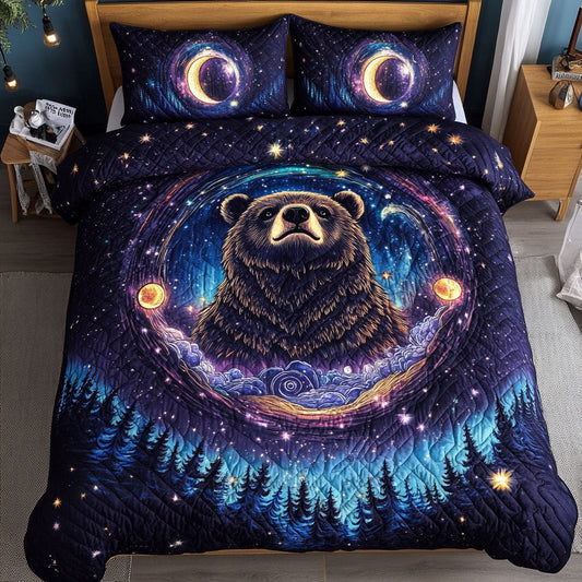 Nature Protector 3-Piece Quilted Bedding Set NCU0DK2574