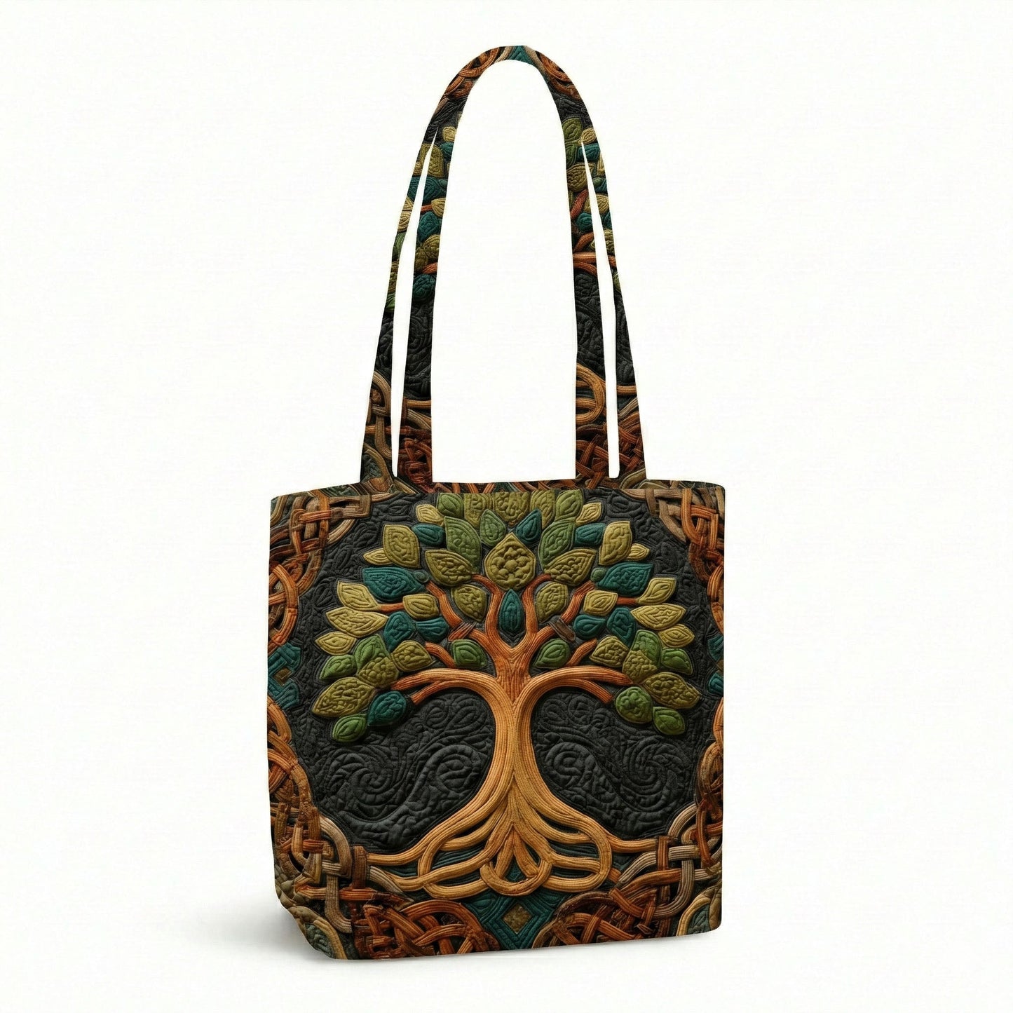 Nature Threads Quilted Zipper Tote bag SN0NT011