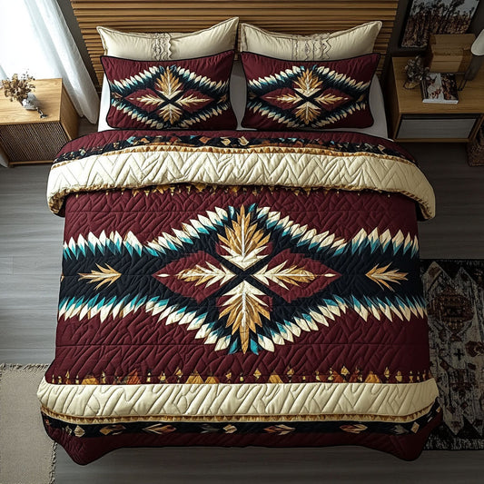 Navajo Nights 3-Piece Quilted Bedding Set NCU0VH2407