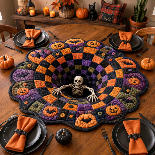 Nightmare Passage Custom Shape Quilted Table Topper SN0TD338