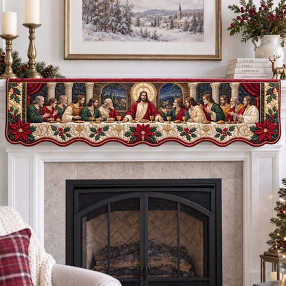 Noel Last Supper Quilted Mantel Scarf SN0HH0826