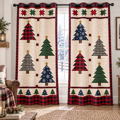 Noel Pine Quilted Curtains SN0TD1103