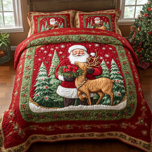 North Pole Express Quilted Bedding Set NCU0DV1751