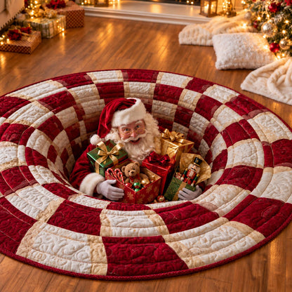 North Pole Mixup Quilted Round Mat SN0DV752
