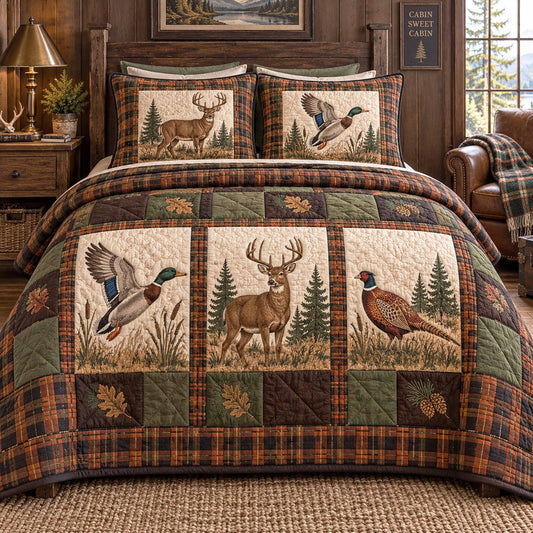 Northern Wilds 3-Piece Quilted Bedding Set SN0TD1181
