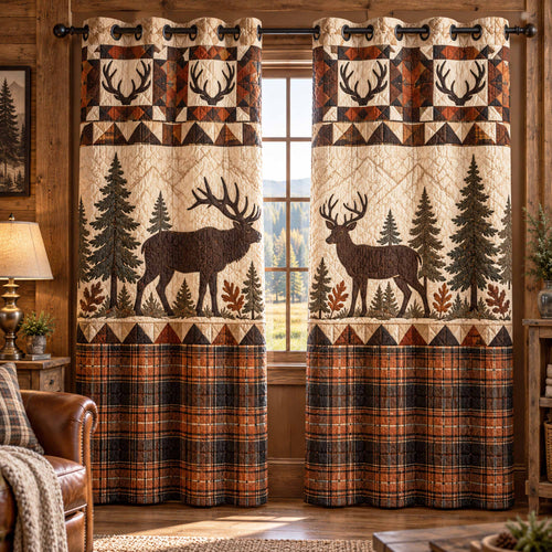 Northern Wilds Quilted Curtains SN0TD1131
