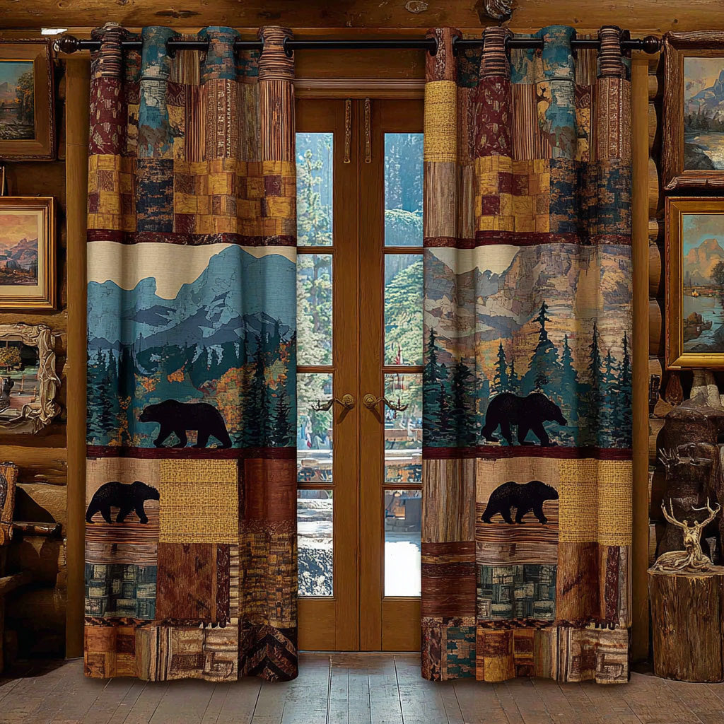 Northern Woods Quilted Curtains NCU0DH753