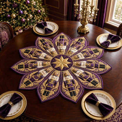 Nutcracker Charm Custom Shape Quilted Table Topper SN0TD181
