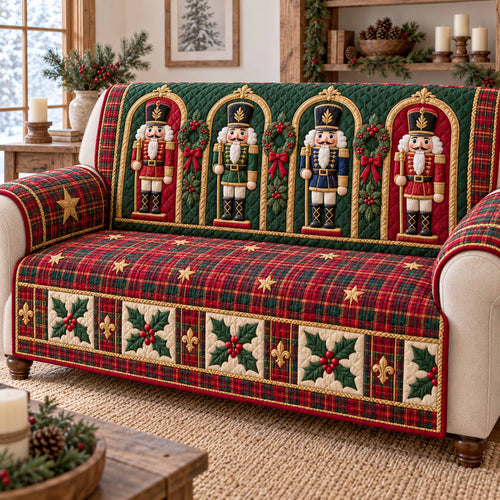 Nutcracker Dream Quilted Sofa Cover SN0TD1188