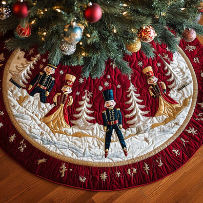 Nutcracker Dreams Quilted Christmas Tree Skirt NCU0DV2304