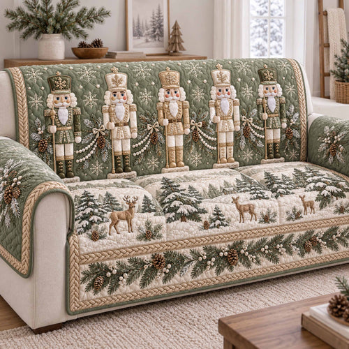 Nutcracker Dreams Quilted Sofa Cover SN0TD1190