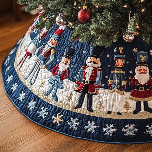 Nutcracker Glory Quilted Christmas Tree Skirt NCU0VH622