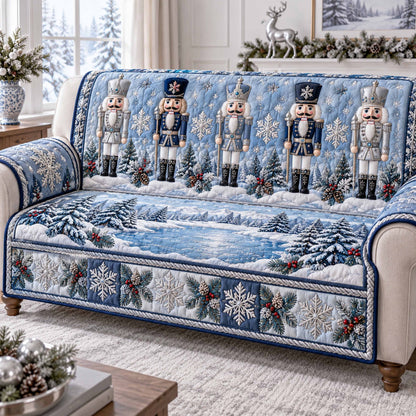 Nutcracker Guard Quilted Sofa Cover SN0TD1193