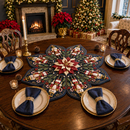 Nutcracker Magic Custom Shape Quilted Table Topper SN0TD178