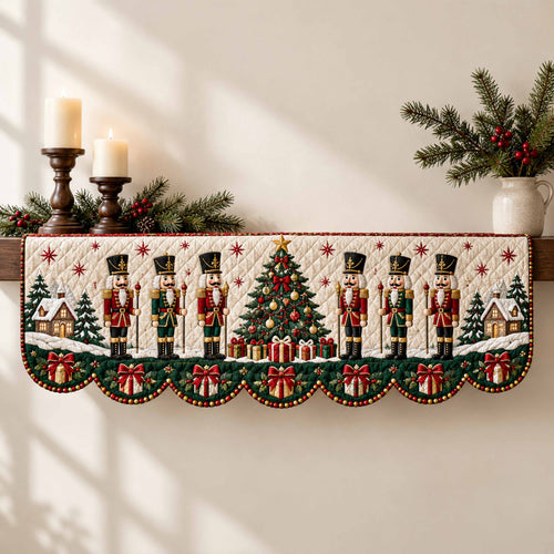 Nutcracker Parade Quilted Mantel Scarf SN0TD1075