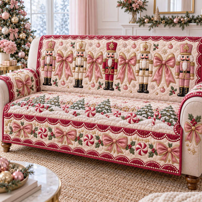 Nutcracker Season Quilted Sofa Cover SN0TD1200