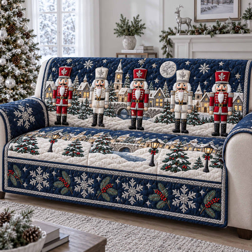 Nutcracker Soldier Quilted Sofa Cover SN0TD1189