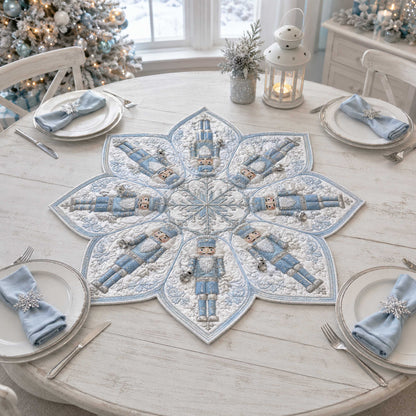 Nutcracker Wonder Custom Shape Quilted Table Topper SN0TD180