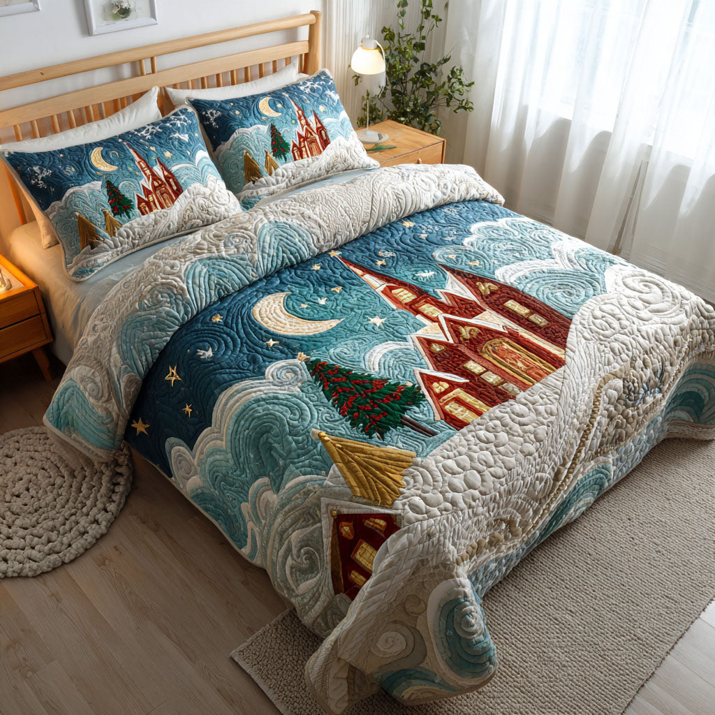 O Holy Night 3-Piece Quilted Bedding Set SN0PT420