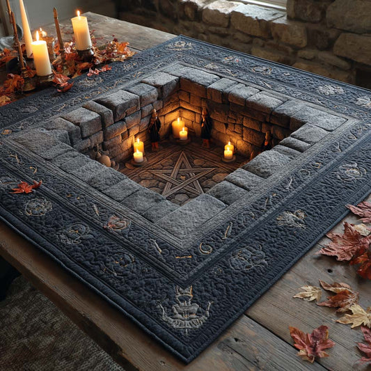 Occult Sigil Cellar Quilted Table Topper NCU0NXD385
