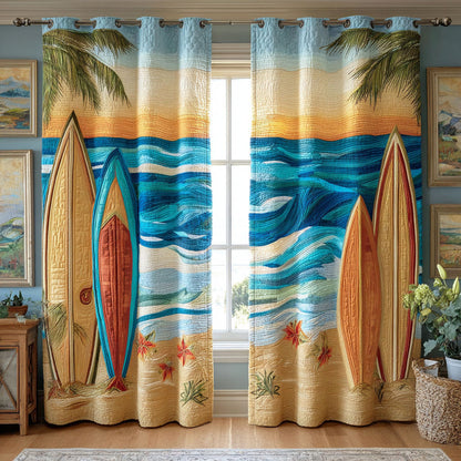 Ocean Breeze Quilted Curtains NCU0ND96
