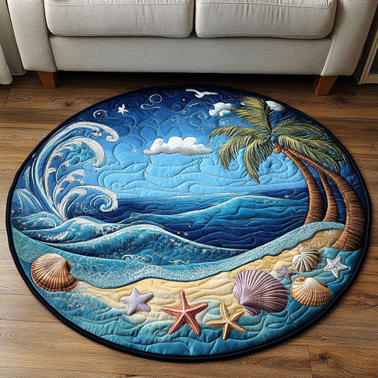 Ocean Breeze Quilted Round Mat NCU0NT5567