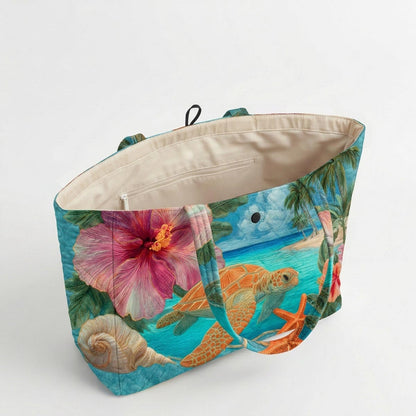 Ocean Dream Quilted Classic Tote Bag SN0DV021