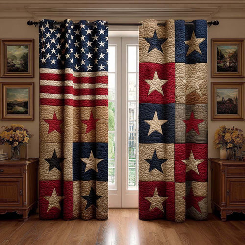 Old Glory Quilted Curtains NCU0QQ296