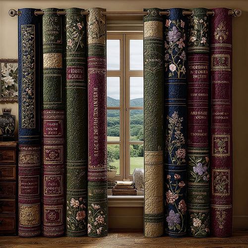 Old World Study Charm Quilted Curtains NCU0TP0167