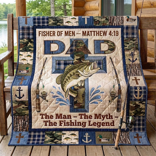 Our Family's Anchor and Legend Quilted Blanket SN0PT089