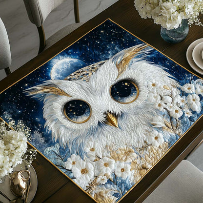 Owl Moonlight Quilted Table Topper NCU0DDK798