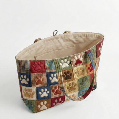 Patchwork Paws Quilted Classic Tote Bag SN0NT005