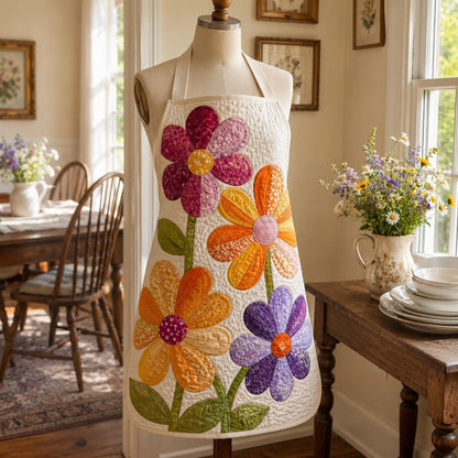 Patchwork Petals Quilted Apron SN0DV101