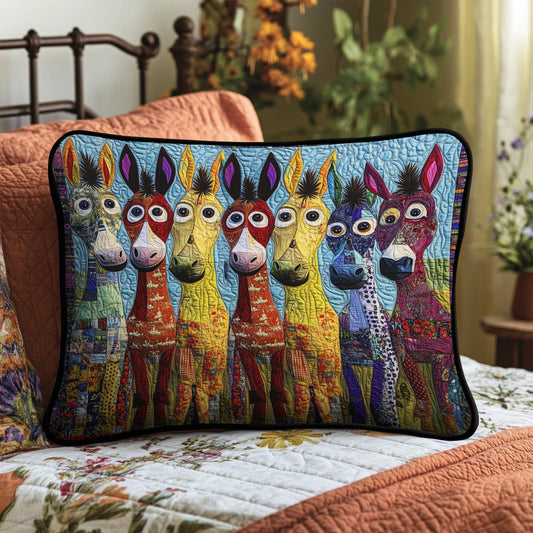 Patchwork Ponies Quilted Bedding Pillow Case NCU0PT4629