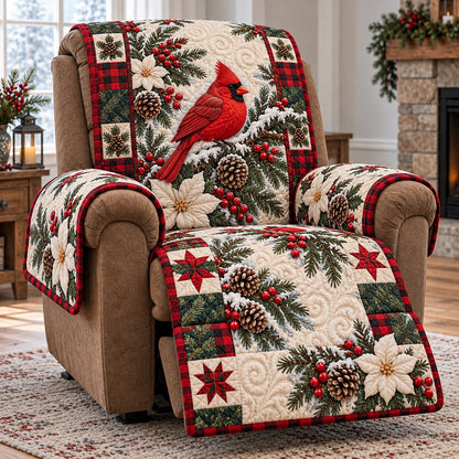 Patchwork Star Cardinal Quilted Sofa Cover SN0TV940