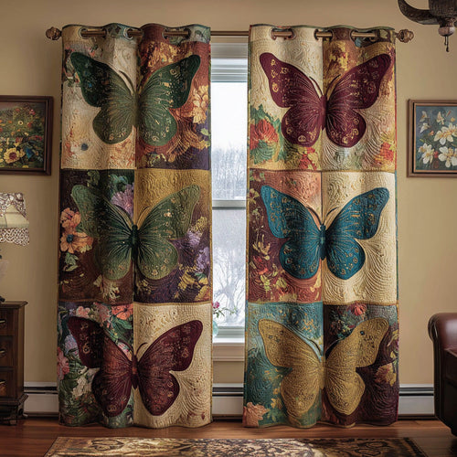 Patchwork Wings Quilted Curtains NCU0DH775