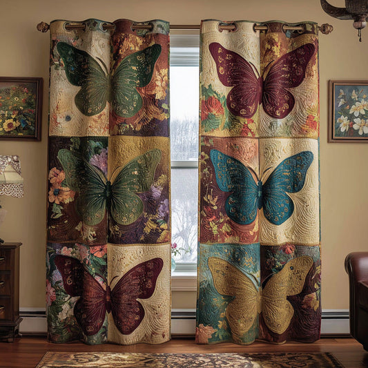 Patchwork Wings Quilted Curtains NCU0DH775